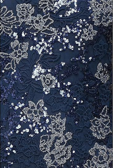 Alex Evenings Women's Long Fit and Flare Dress Godet Detail New Navy 14