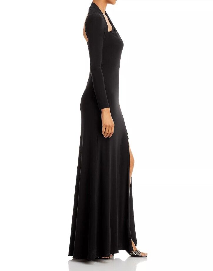 AQUA One-Shoulder Gown Dress Black Size 8 Aqua Women's Dress Gown Designer Dress