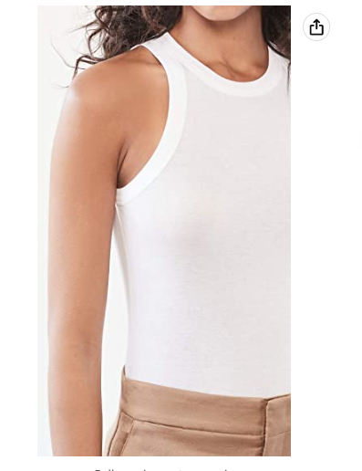 Vince Women's HIGH Neck Tank, Optic White, Large $95