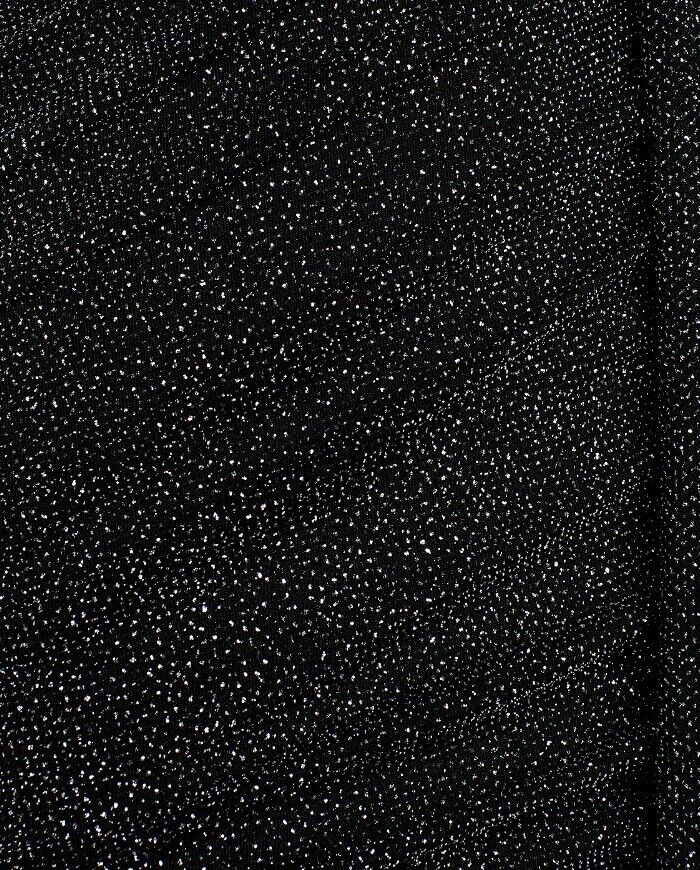 AQUA Metallic Faux Wrap Dress Black/silver 4 Aqua Women's Metallic Mini Dress