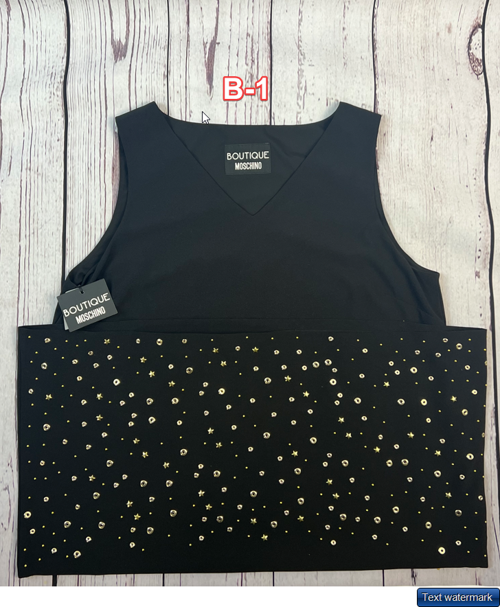 Boutique Moschino Dress 14 Silk Black Golden Star Moschino Designer Women Dress