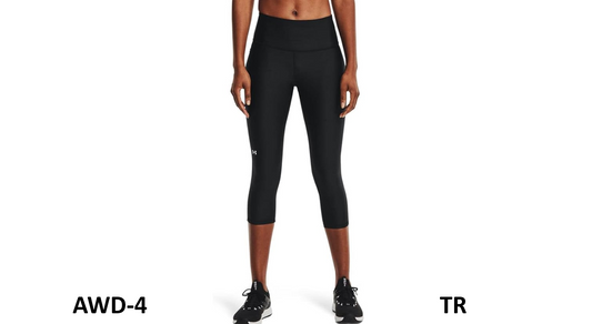 Under Armour Women's HeatGear High Waisted Pocketed Capri Pants, Black, Size XS