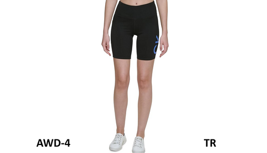 Calvin Klein Performance Women's High Waisted Logo Bike Shorts, Hyacinth, Small
