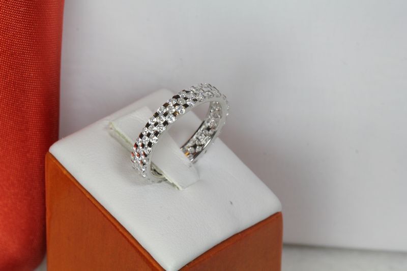BEAUTIFUL NEW ETERNITY INFINITY ANNIVERSARY RING STERLING SILVER 925 1.69CTW