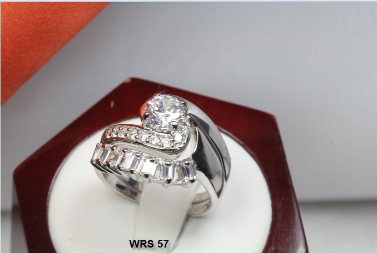 UNIQUE 2.5CRT STERLING SILVER 925 WEDDING ENGAGEMENT RING SET-BRAND NEW