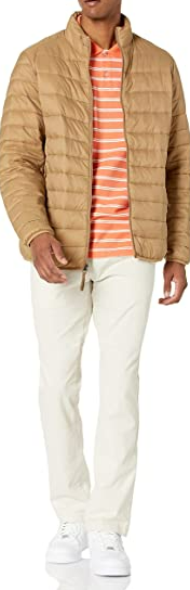 Amazon Essentials Men's Slim-Fit Casual Stretch Khaki Pant Stone 35wx30l