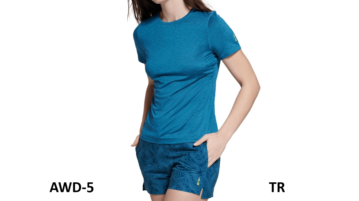 Bass Outdoor Women's Cross Performance Base Layer Storm Blue T-Shirt, Size XS