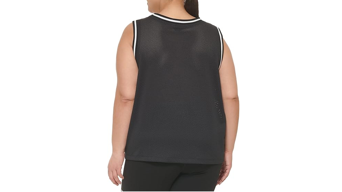 DKNY Women's Summer Tops Short Sleeve T-Shirt, Black, X-Small