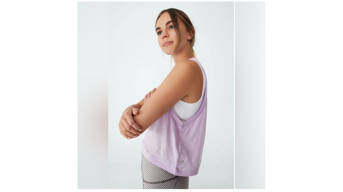 Cotton On Women's Pink Orchid Splice Tank Top,  Size Large