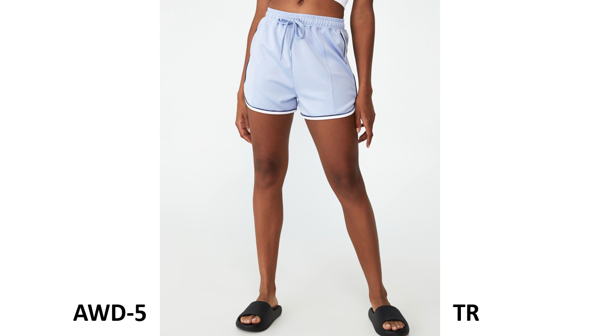 COTTON ON Women's Retro Gym Shorts Bottoms, Blue, Size Small