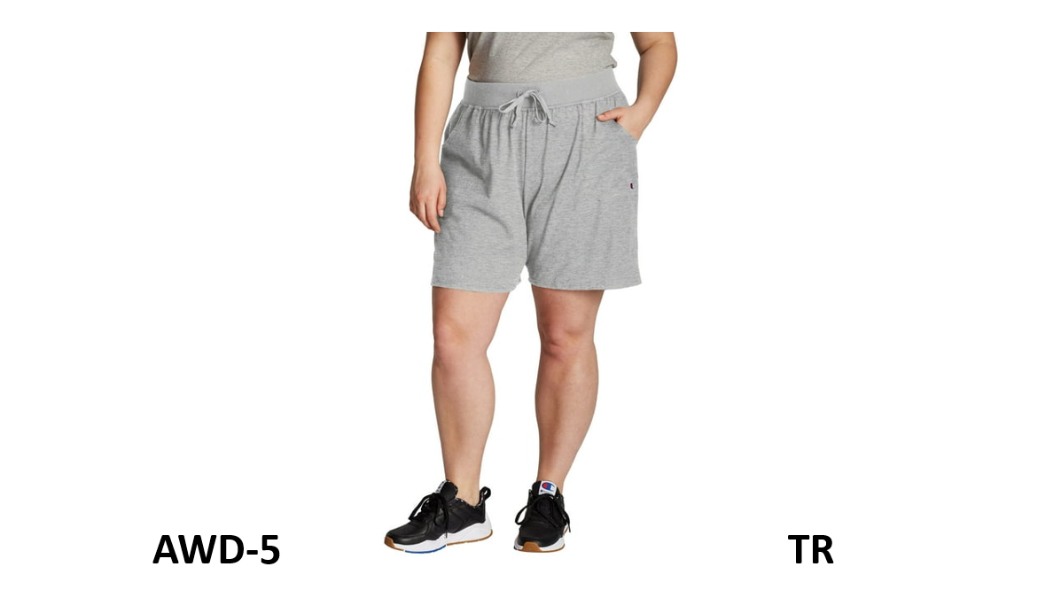 Champion Women’s Plus Size French Terry Lounge Bermuda Short, Oxford Gray, 4X