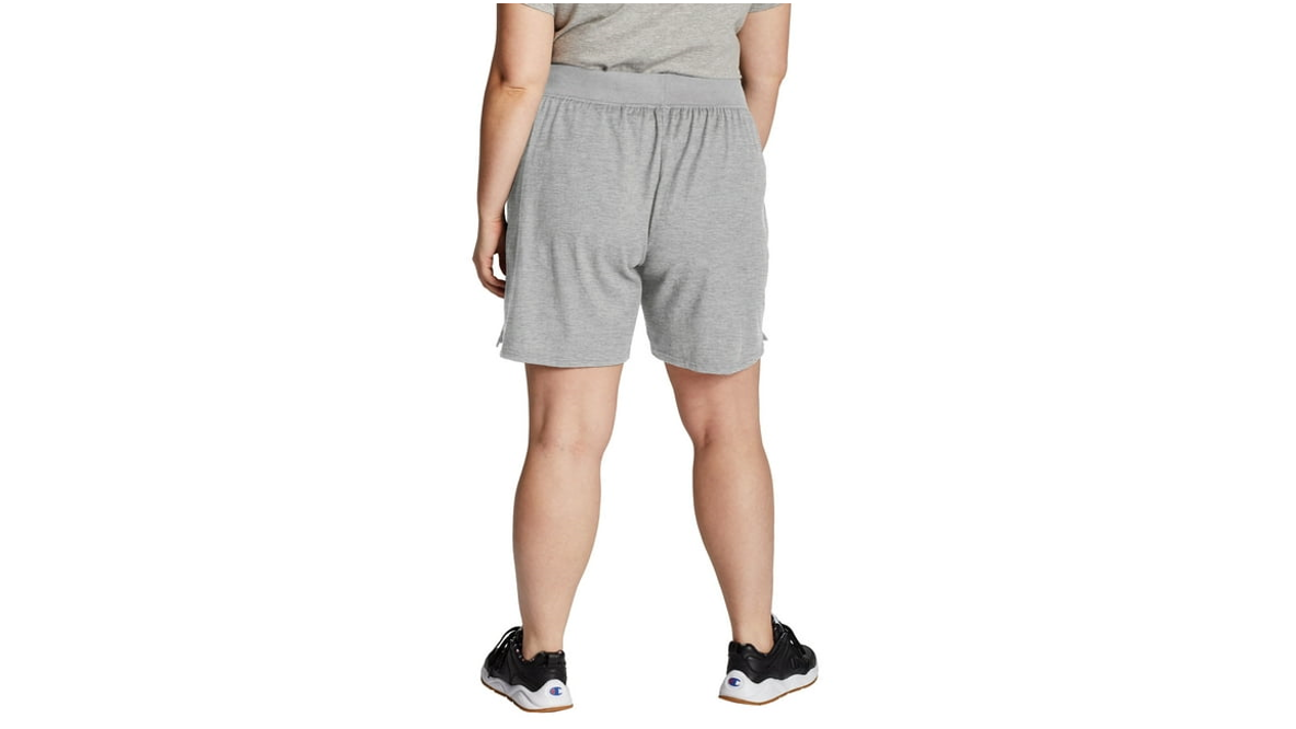 Champion Women’s Plus Size French Terry Lounge Bermuda Short, Oxford Gray, 4X
