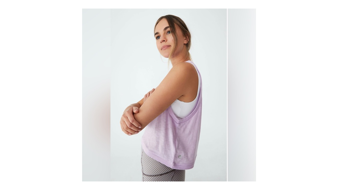 Cotton On Pink Orchid Splice Tank Top for Women, Size X-Large
