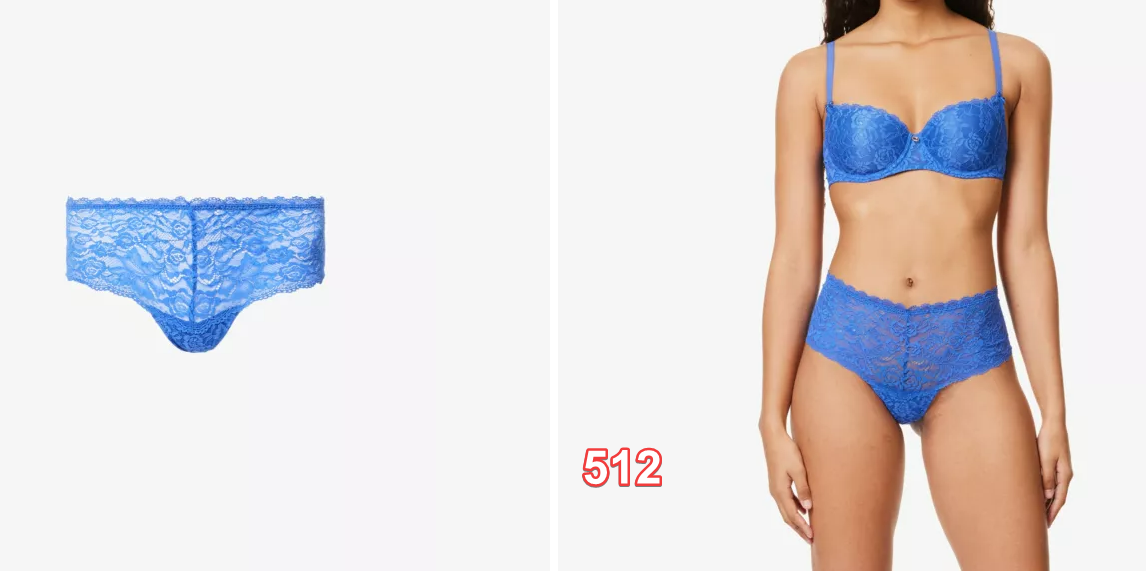 Aubade Women's Rosessence Saint-Tropez Brief, Blue (Magic Blue), XL