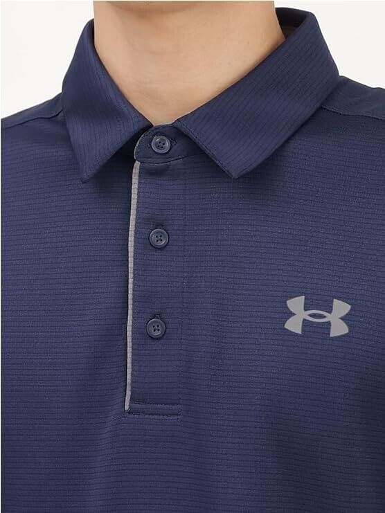 Under Armour Men's Tech Golf Polo , Cotton, Stone (279)/Graphite , X-Large
