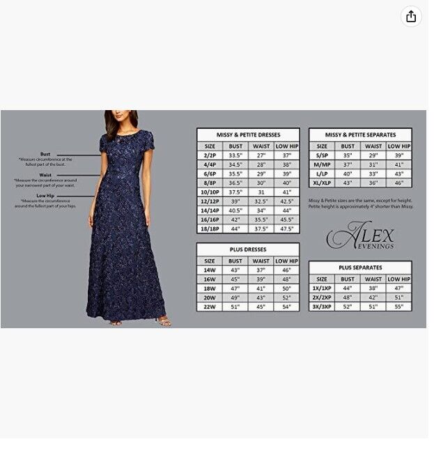Alex Evenings Women's Tea Length Sequin Mock Dress Taupe 18 Alex Evening's Dress