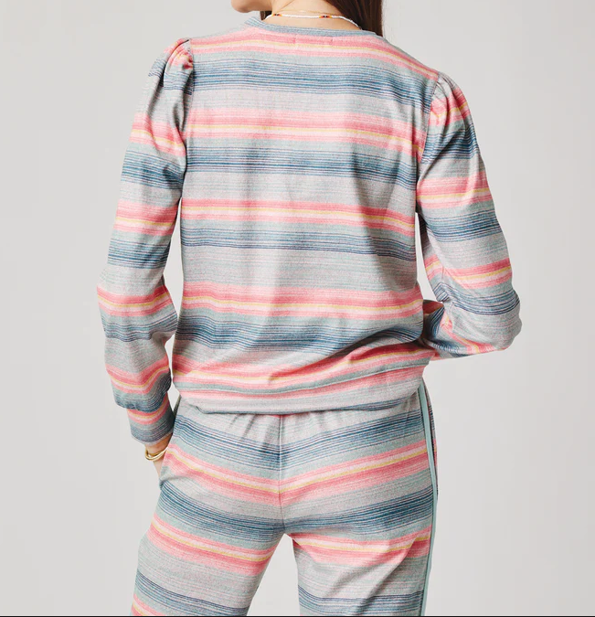 Carve Designs Women's Naomi Sweatshirt, Sea Glass Lagos XXS