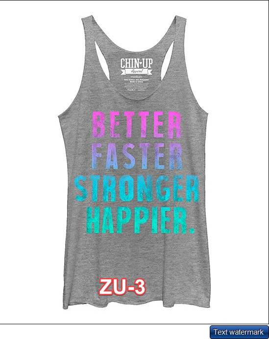 Chin Up Apparel Gray Heather 'Better' Raw-Edge Racerback Tank - Juniors - M
