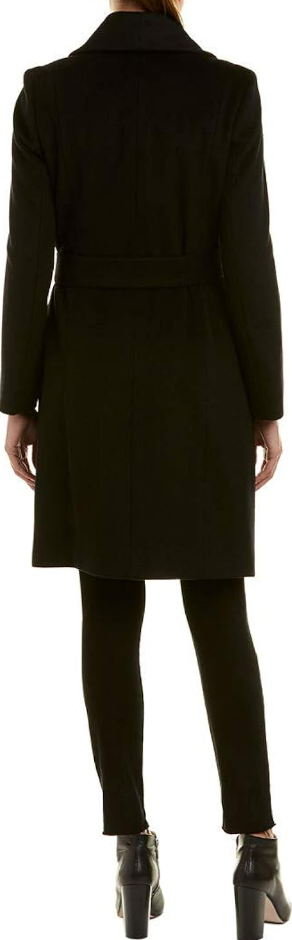 Cole Haan Women's Wool Belted Wrap Coat SZ 14