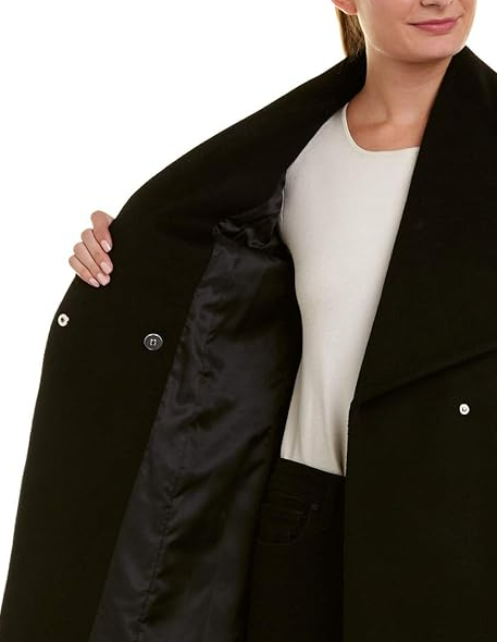 Cole Haan Women's Wool Belted Wrap Coat SZ 14