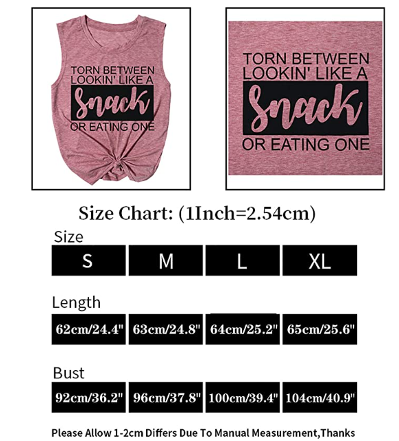 EGELEXY Tanks Top for Women Funny Print Muscle Vests Tee Sleeveless Shirt top S