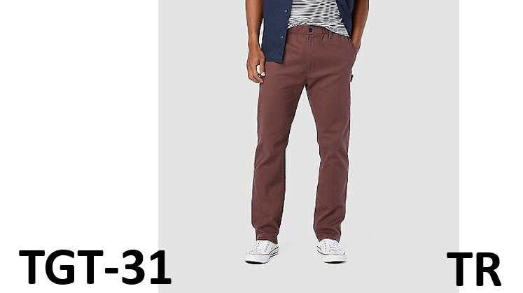 DENIZEN from Levi's Men's Comfort Straight Fit Chino Pants - Mahogany, Size XS