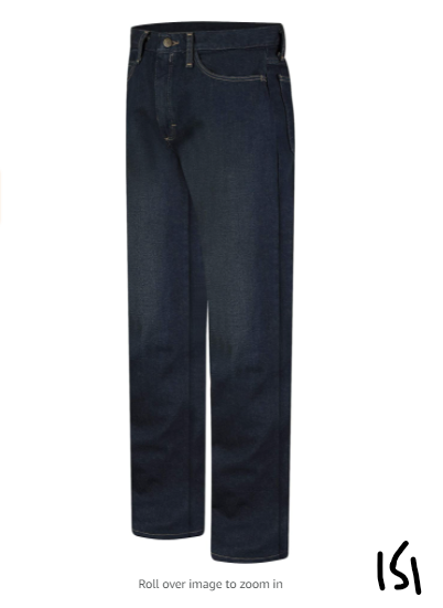Bulwark Flame Resistant 12.5 oz Cotton Excel FR Straight Fit Sanded Denim Jean