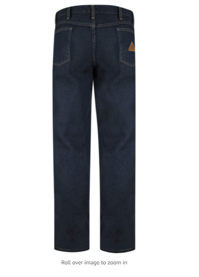 Bulwark Flame Resistant 12.5 oz Cotton Excel FR Straight Fit Sanded Denim Jean