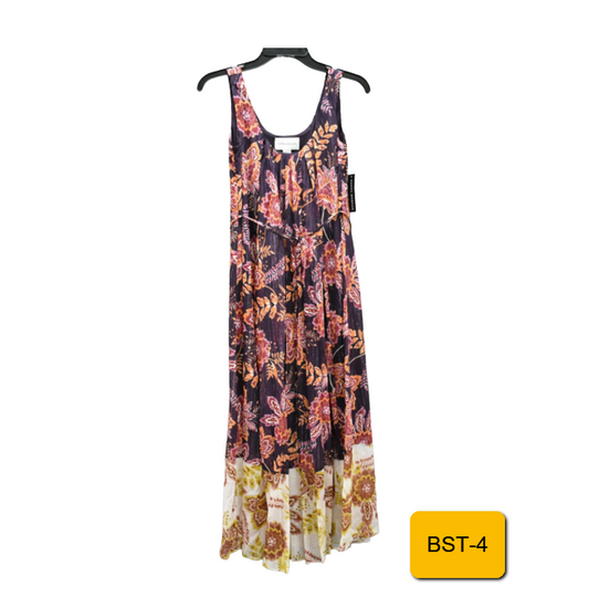 Donna Morgan Pleated Front Maxi Dress-Womens Size 0, new