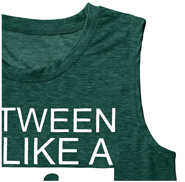 EGELEXY Tanks Top for Women Funny Print Muscle Vests Tee Sleeveless Shirt top S