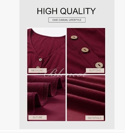 BLENCOT Women Casual Sleeveless T-Shirt Dresses Button Down Swing Short Dress 2X