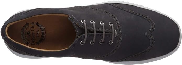 Driver Club USA Men's Geuine Leather Wingtip Oxford, Sneaker Sole Ankle Boot, 7M