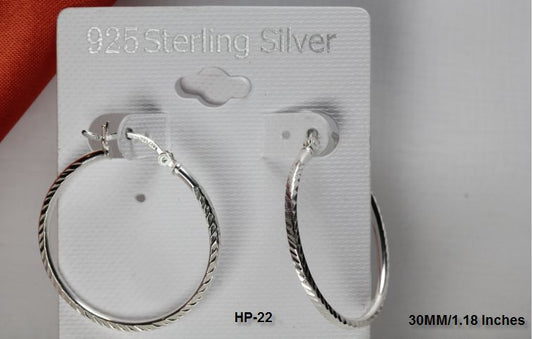 STUNNING LIGHT WEIGHT STERLING SILVER 925 BRAND NEW ARROW DESIGN HOOP EARRINGS