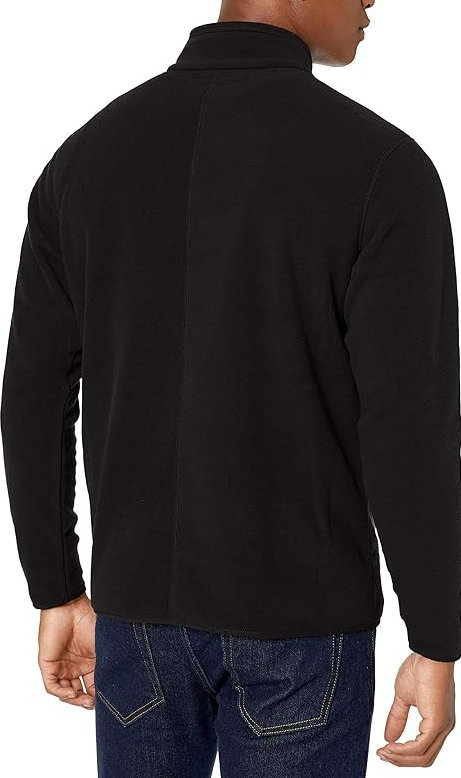 Amazon Essentials Men's Quarter-Zip Polar Fleece Jacket Black XXL