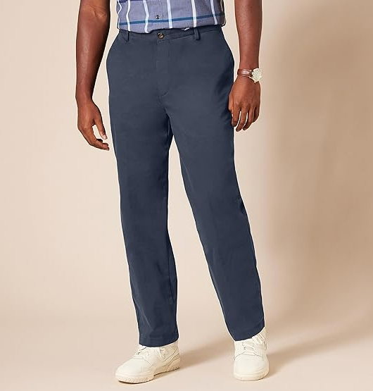 Amazon Essentials Mens Classic-Fit Wrinkle-Resistant Flat-Front Chino Pant 31X30