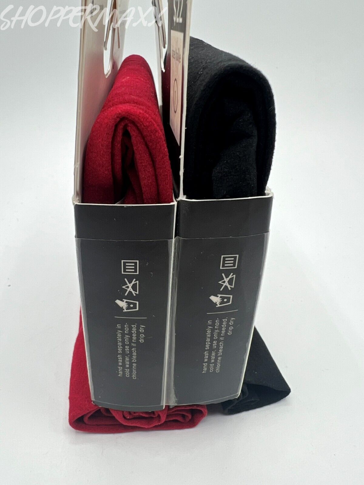 Women's Hue Opaque Tights 2 Pair Black/Deep Red Size 1