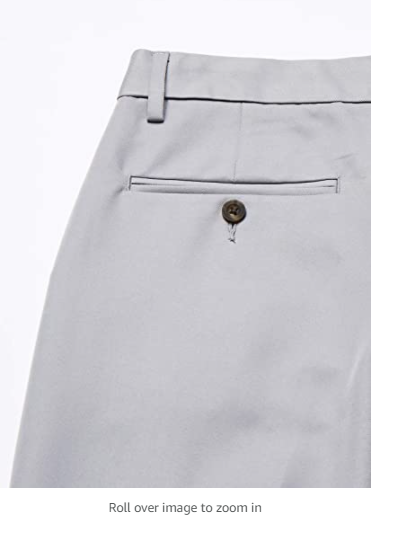 Amazon Essentials Men's Slim-Fit Flat-Front Dress Pants Light Grey 31Wx34L