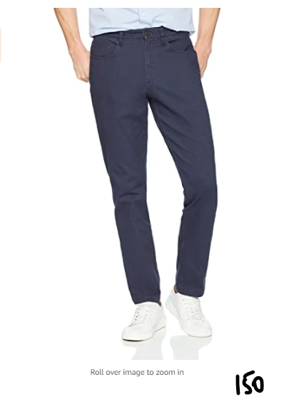 Goodthreads Men's Slim-fit 5-Pocket Comfort Stretch Chino Pant Navy 31Wx32L