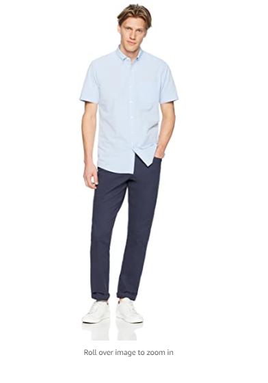 Goodthreads Men's Slim-fit 5-Pocket Comfort Stretch Chino Pant Navy 31Wx32L