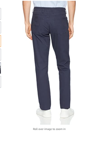 Goodthreads Men's Slim-fit 5-Pocket Comfort Stretch Chino Pant Navy 31Wx32L