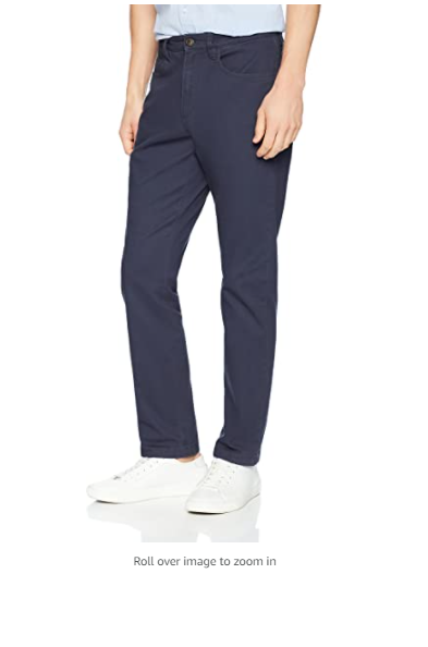 Goodthreads Men's Slim-fit 5-Pocket Comfort Stretch Chino Pant Navy 31Wx32L