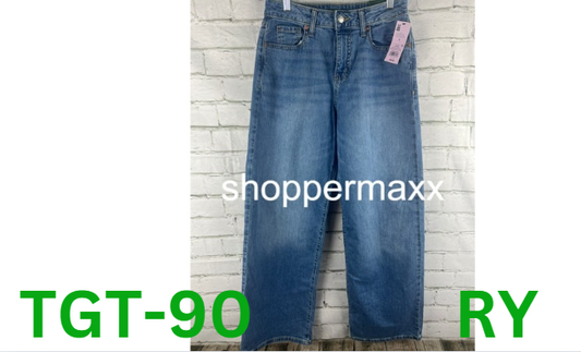 Women's Super-High Rise Wide Leg Baggy Jeans - Wild Fable, BLUE, 4/31.5