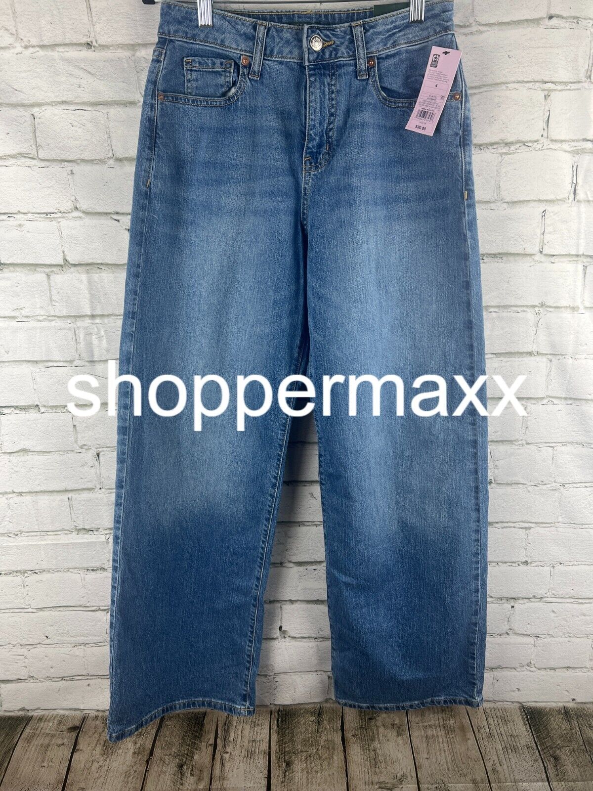 Women's Super-High Rise Wide Leg Baggy Jeans - Wild Fable, BLUE, 4/31.5