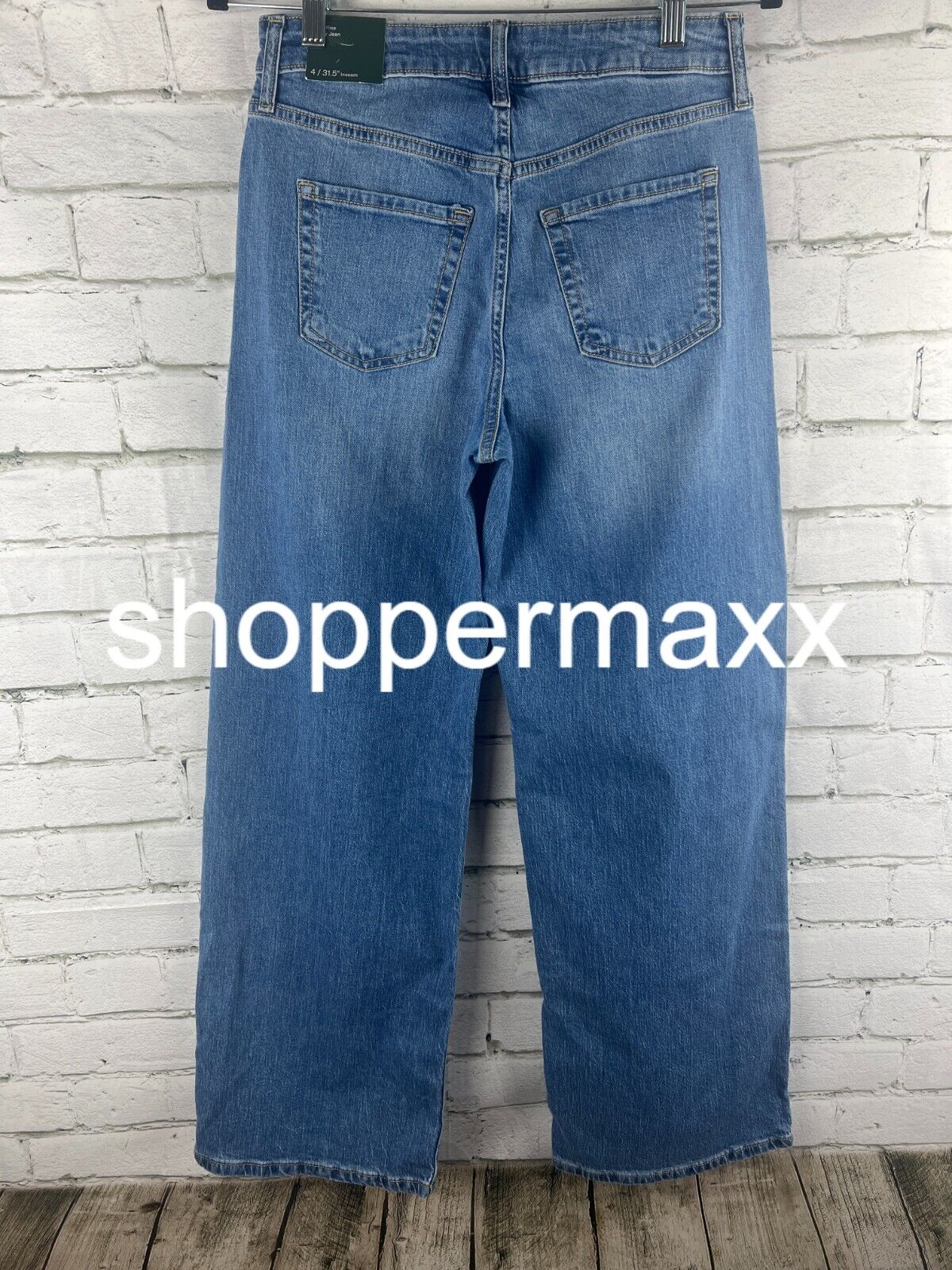 Women's Super-High Rise Wide Leg Baggy Jeans - Wild Fable, BLUE, 4/31.5