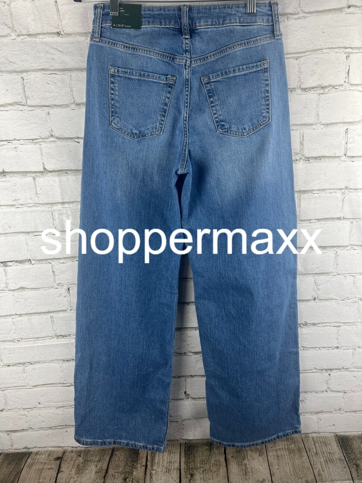 Women's Super-High Rise Wide Leg Baggy Jeans - Wild Fable, BLUE, 4/31.5