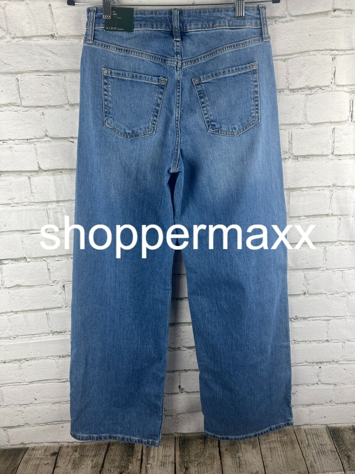 Women's Super-High Rise Wide Leg Baggy Jeans - Wild Fable, BLUE, 4/31.5