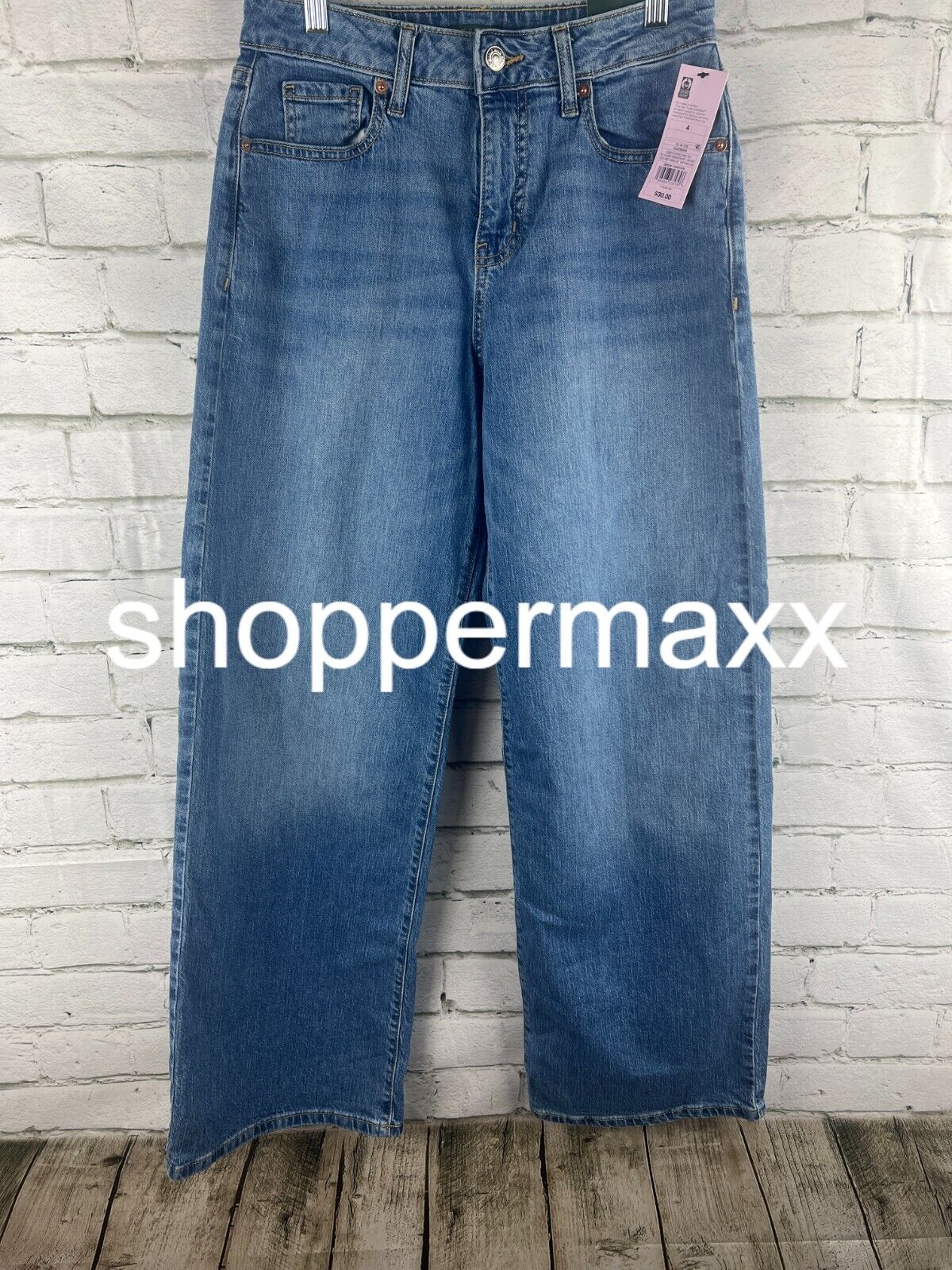 Women's Super-High Rise Wide Leg Baggy Jeans - Wild Fable, BLUE, 4/31.5