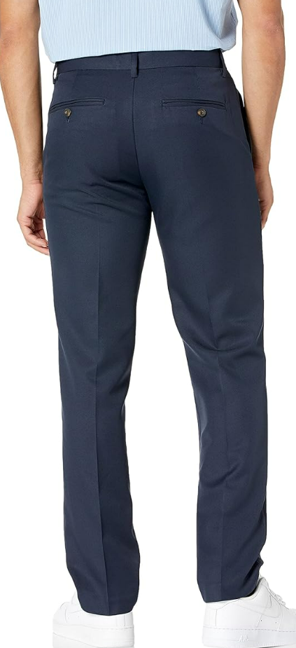 Amazon Essentials Men's Slim-Fit Flat-Front Dress Pant Navy 32WX28L