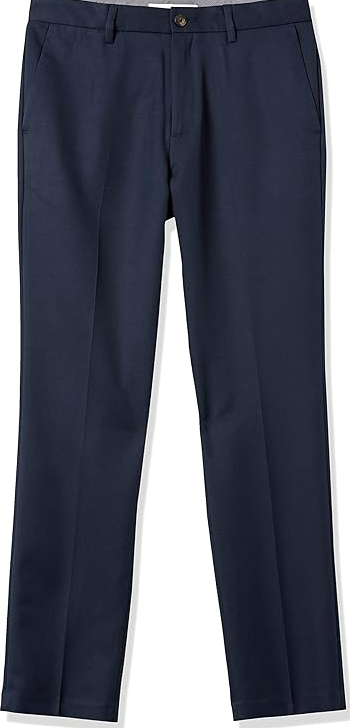 Amazon Essentials Men's Slim-Fit Flat-Front Dress Pant Navy 32WX28L