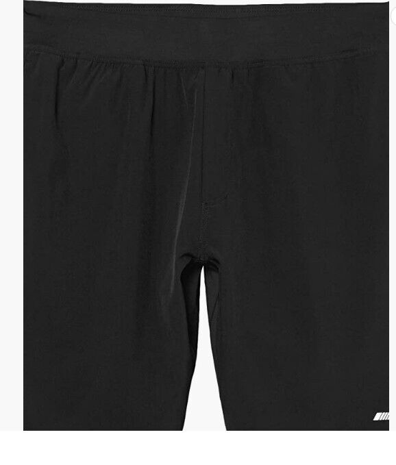 Amazon Essentials Men's 9" Stretch Woven Training Short Black Large